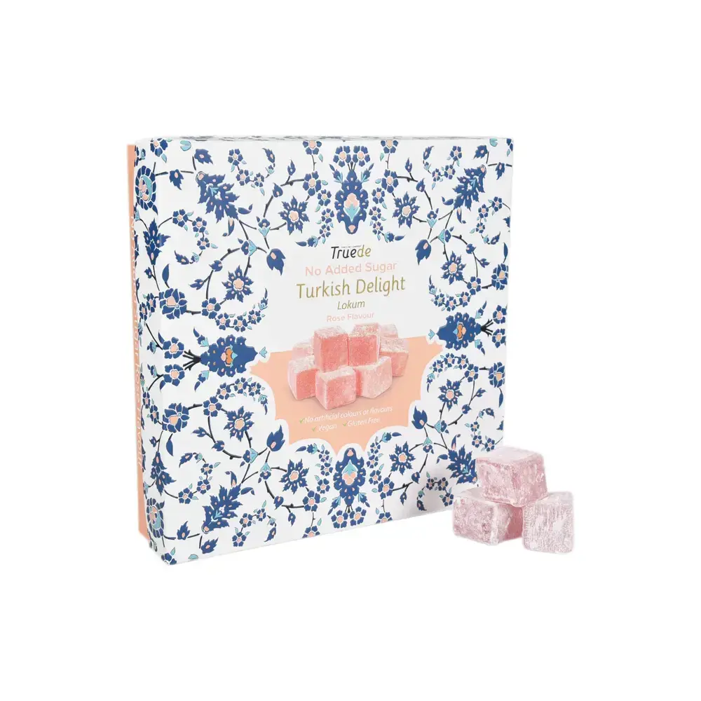 Truede No Added Sugar Rose Flavour Turkish Delight 110g